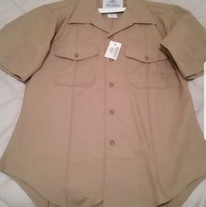 NEW Men's Marine short sleeve kaki 16